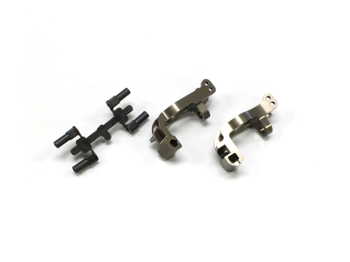 IFW436 Al Front Hub Carrier Set(L,R/16ﾟ/Gunmeta IFW436B